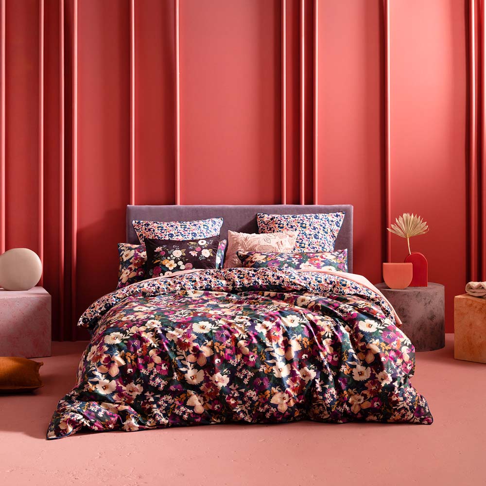 Double Bed KAS Nevie Multi - Patterned Quilt Cover Set for a Feminine Decor