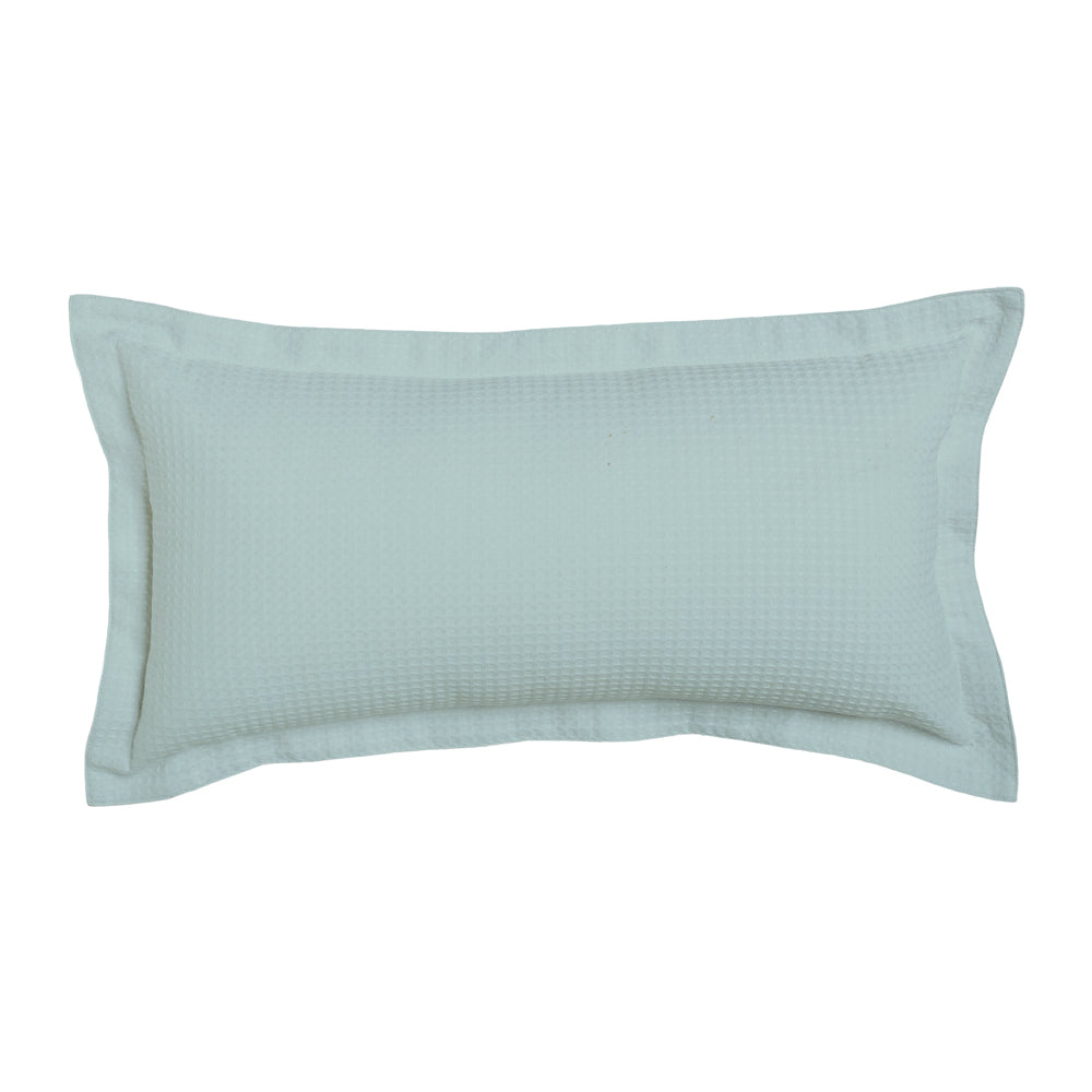 Logan and Mason's Ascot Surf Long, Well - Filled Luxury Cushion in Platinum Collection