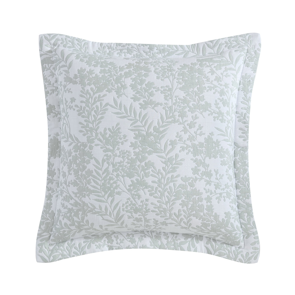 Quinn Sage Square Filled Decorative Pillow - A Private Collection Gem Inspired by Australian Foliage