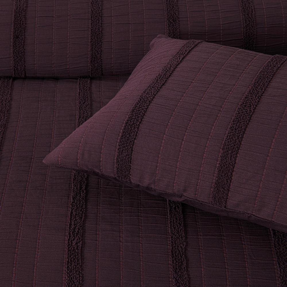 Bianca Malua Grape Patterned Queen-Size Bed Quilt Cover Set