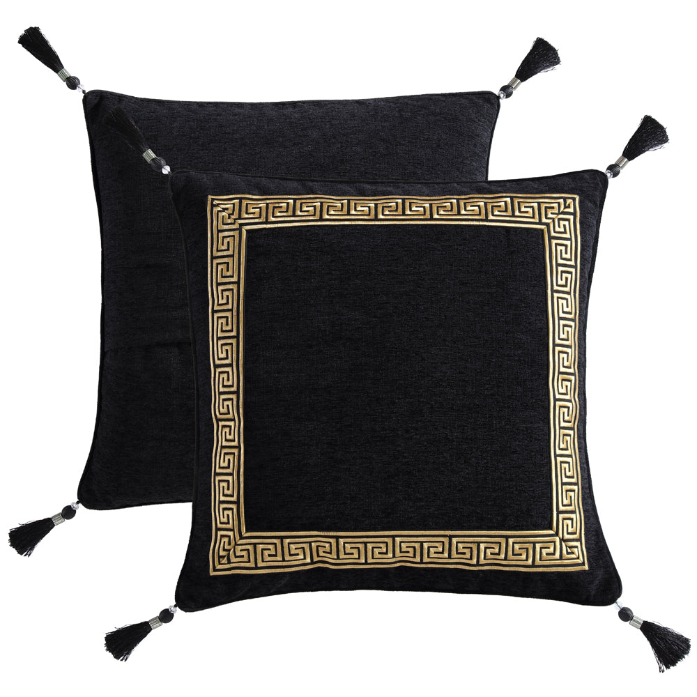 Stylish Olympia Black European-Style Pillowcase for Elegant Home Decor