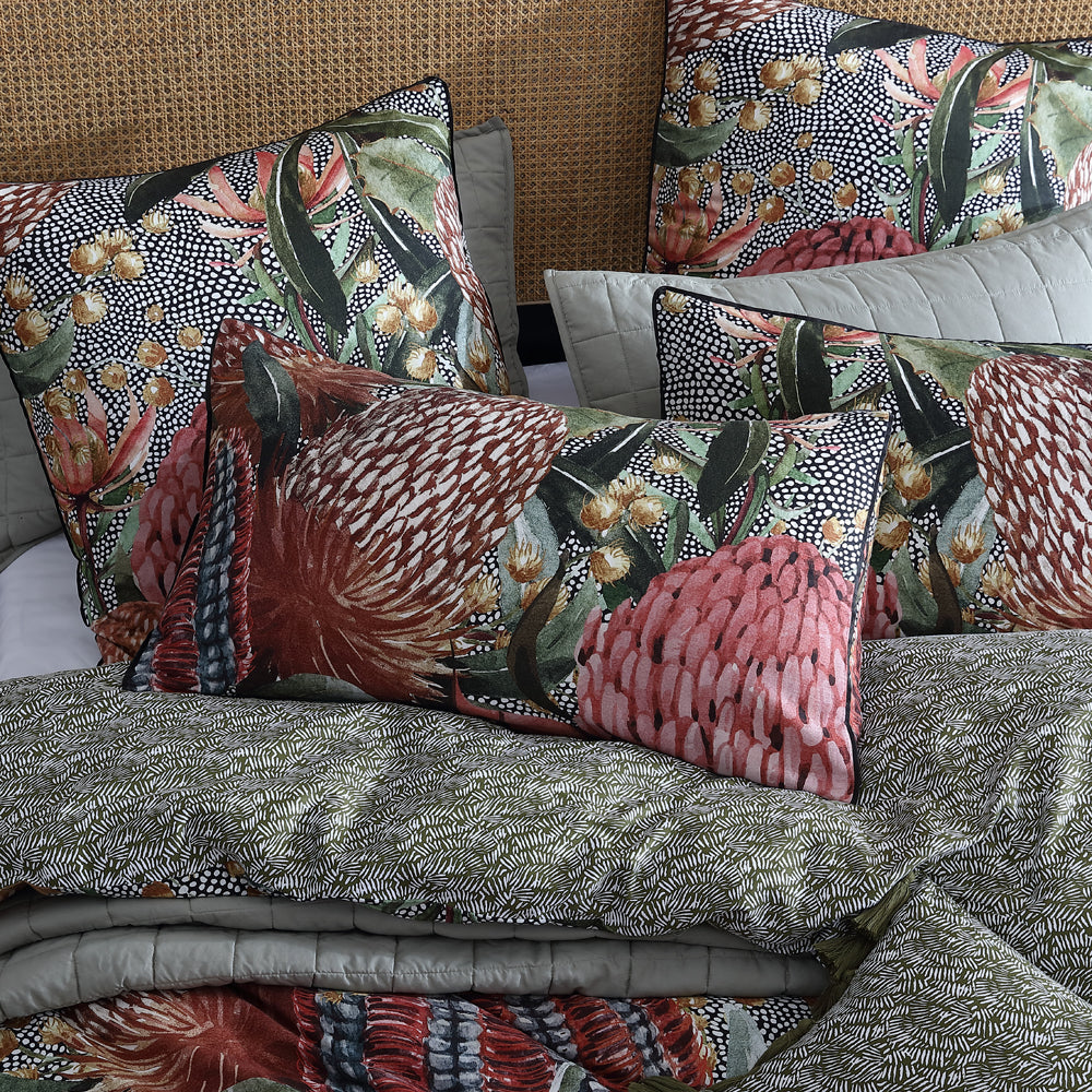 Logan and Mason Barrabar Red Super King-Sized Quilt Cover Set for a Stunning Bedroom Decor
