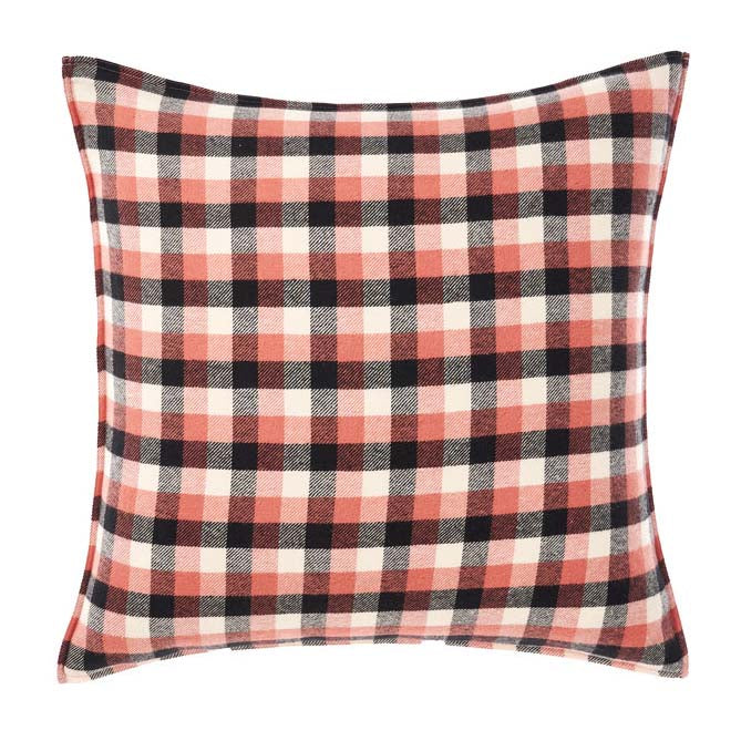 European-Style Carricklea Brandy Cotton Twill Pillowcase for Bedroom Decor
