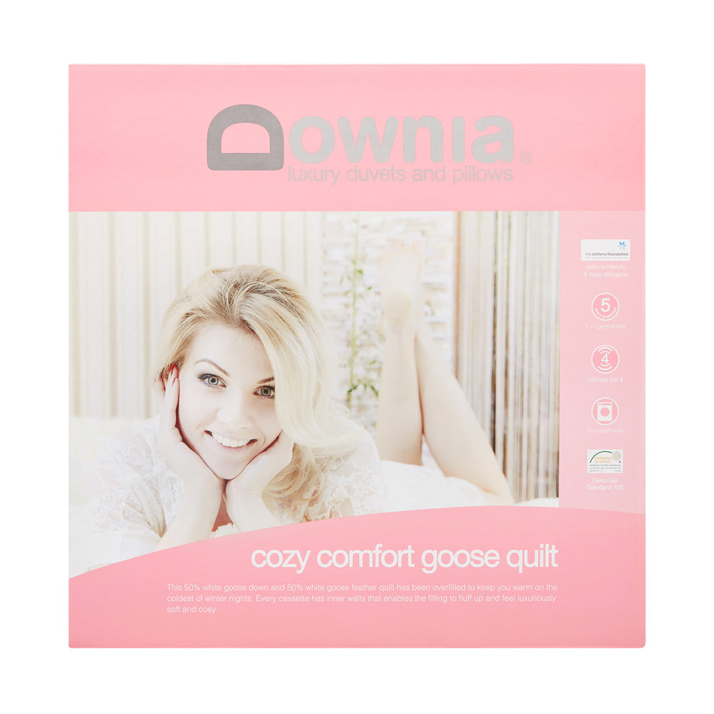 Single Bed Cozy Collection Comforter Made of Down and Feather | Doona for a Warm Winter