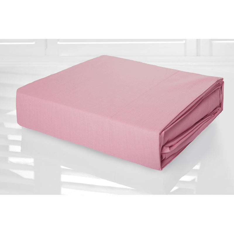 High - Quality Pink Single Bed Sheet Set with 225TC Easy - Care Percale for Everyday Use