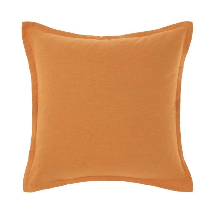 All - Year - Round Terracotta Square Pure Linen Filled Nimes Cushion