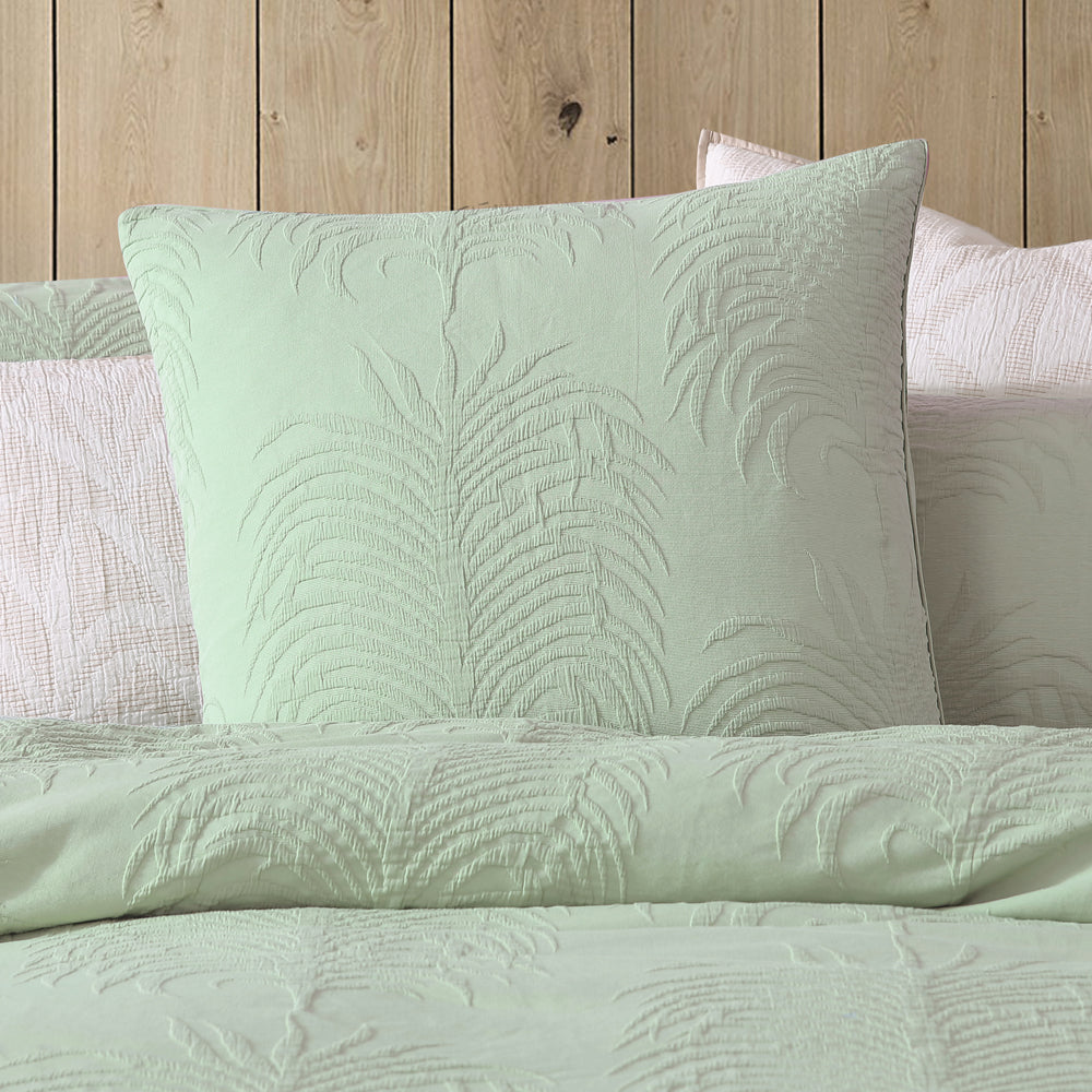Tropicana Sage European-style Decorative Pillowcase by Platinum Logan and Mason
