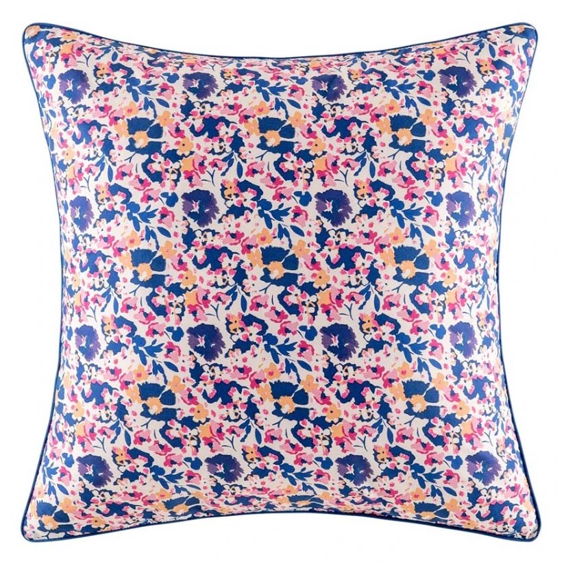 KAS Nevie Soft Cotton Percale Multi - Colored European Pillowcase