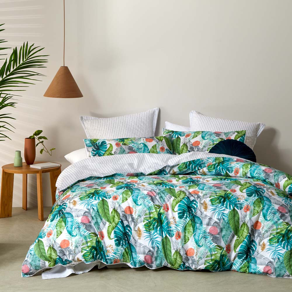 Wildflower Native Style Quilt Cover Set for Queen Size Bed