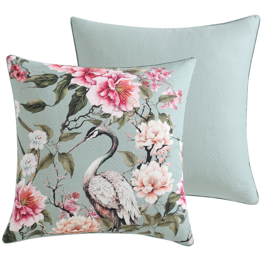 European-style Lisha Sage Decorative Pillowcase by Logan and Mason