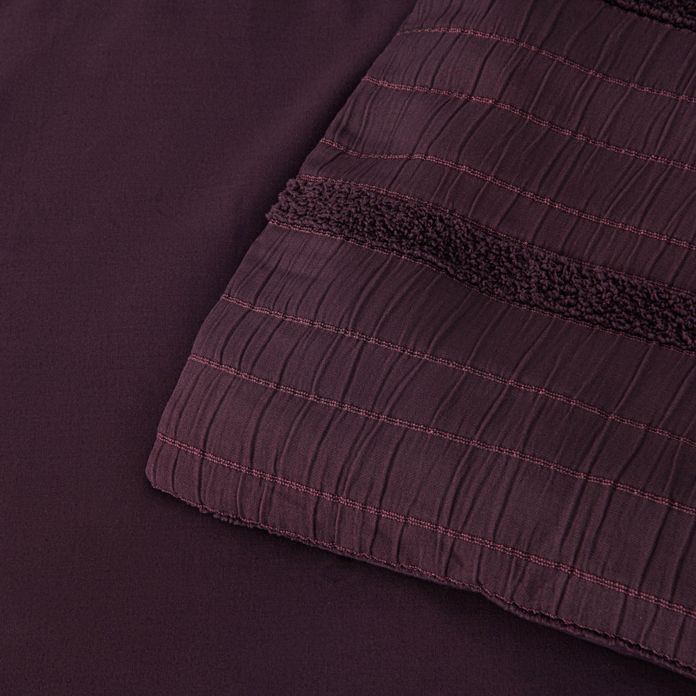 Elegant King-Size Malua Grape Quilt Cover Set
