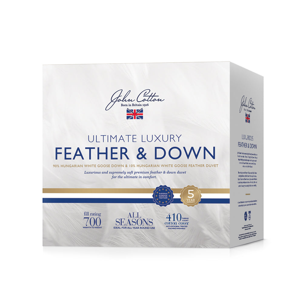 Luxurious Hungarian 90/10 Goose Down & Feather Queen-Size Quilt for Ultimate Comfort