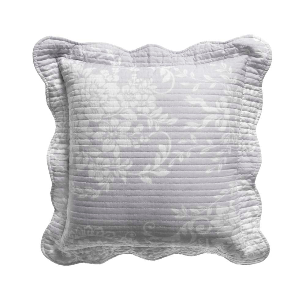 Stylish Florence Grey Square Decorative Filled Cushion for Home