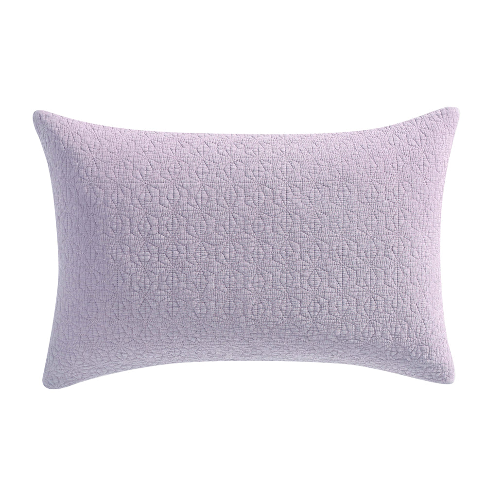 2-Pack Kayo Lilac Pillowshams with Contemporary Design