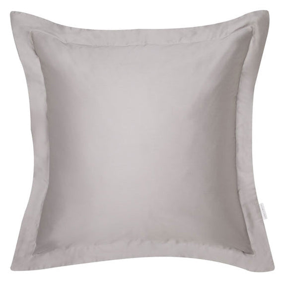 Luxurious Pewter Grey 100% Egyptian Cotton Sateen 400TC European Pillowcase