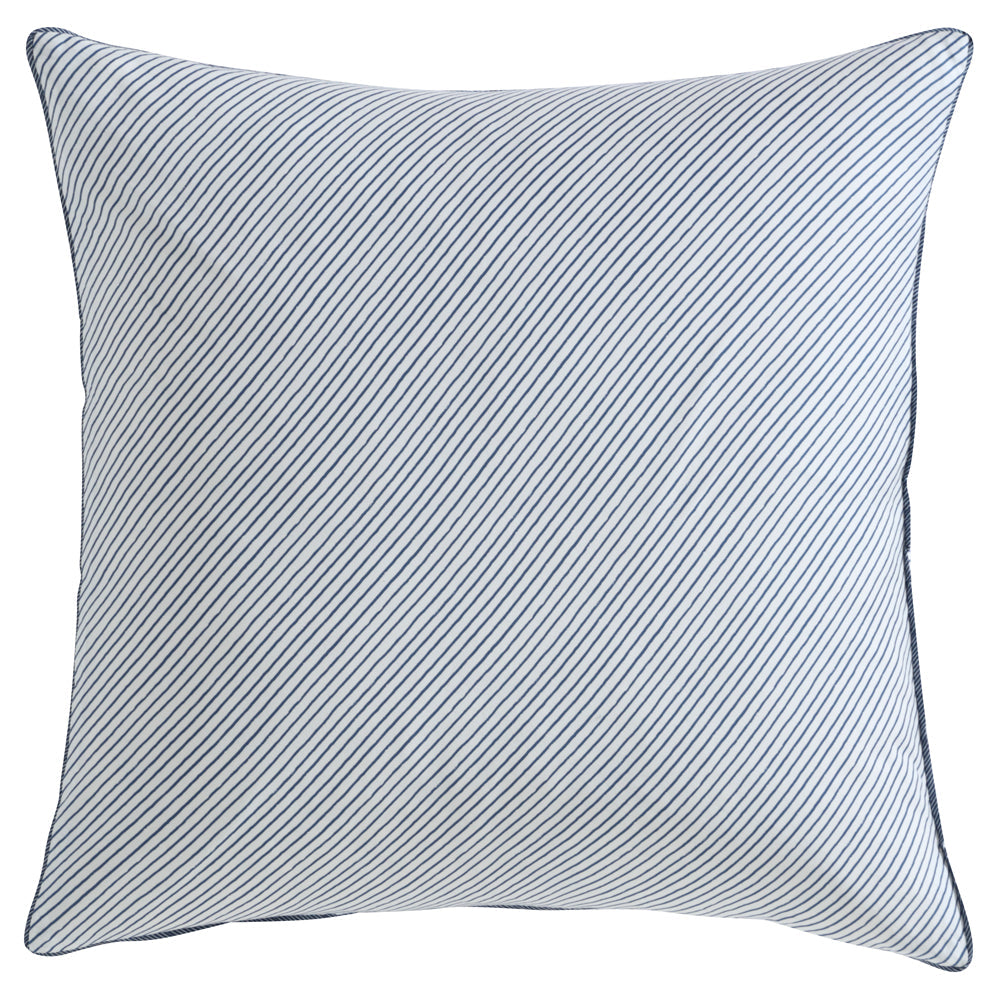 European-Style Blue Beach House Decorative Pillowcase