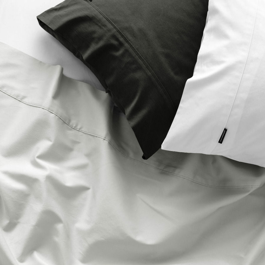100% Cotton 500TC Augusta White Standard Cuffed Pillowcase