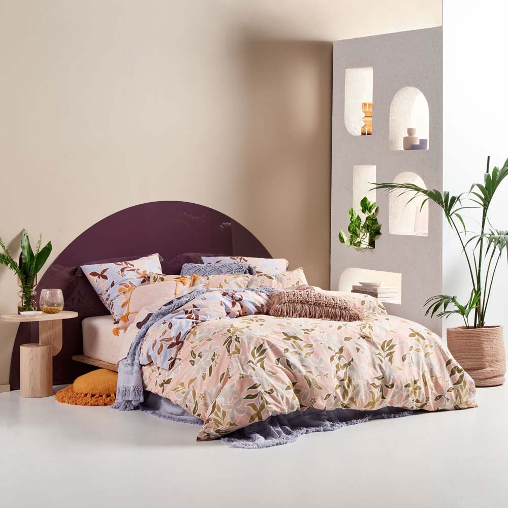 Linen House Pippa Multi - Colorful Quilt Cover Set for Queen - Sized Bed
