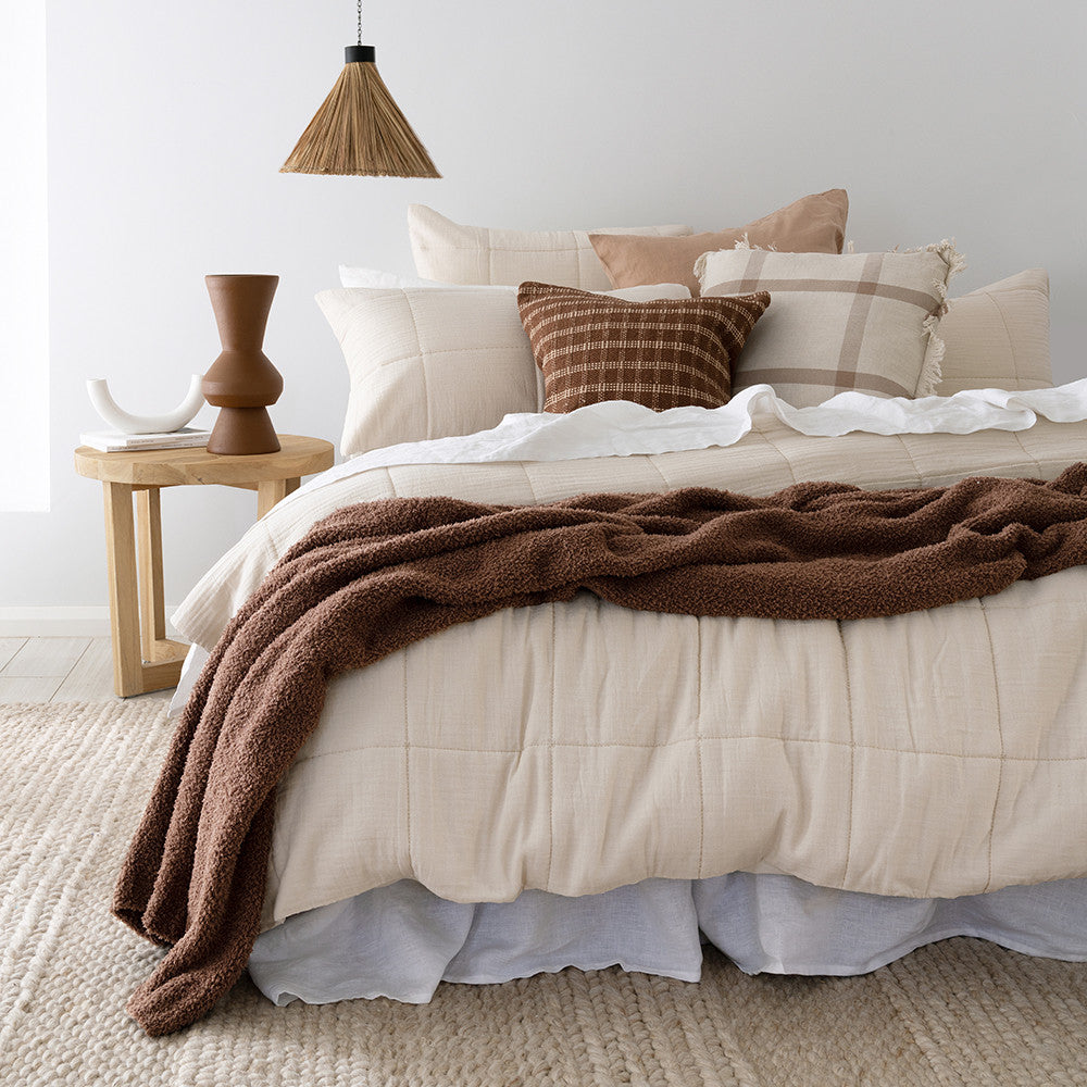 Soft Cotton Queen Bed Stanton Quilt Cover Set