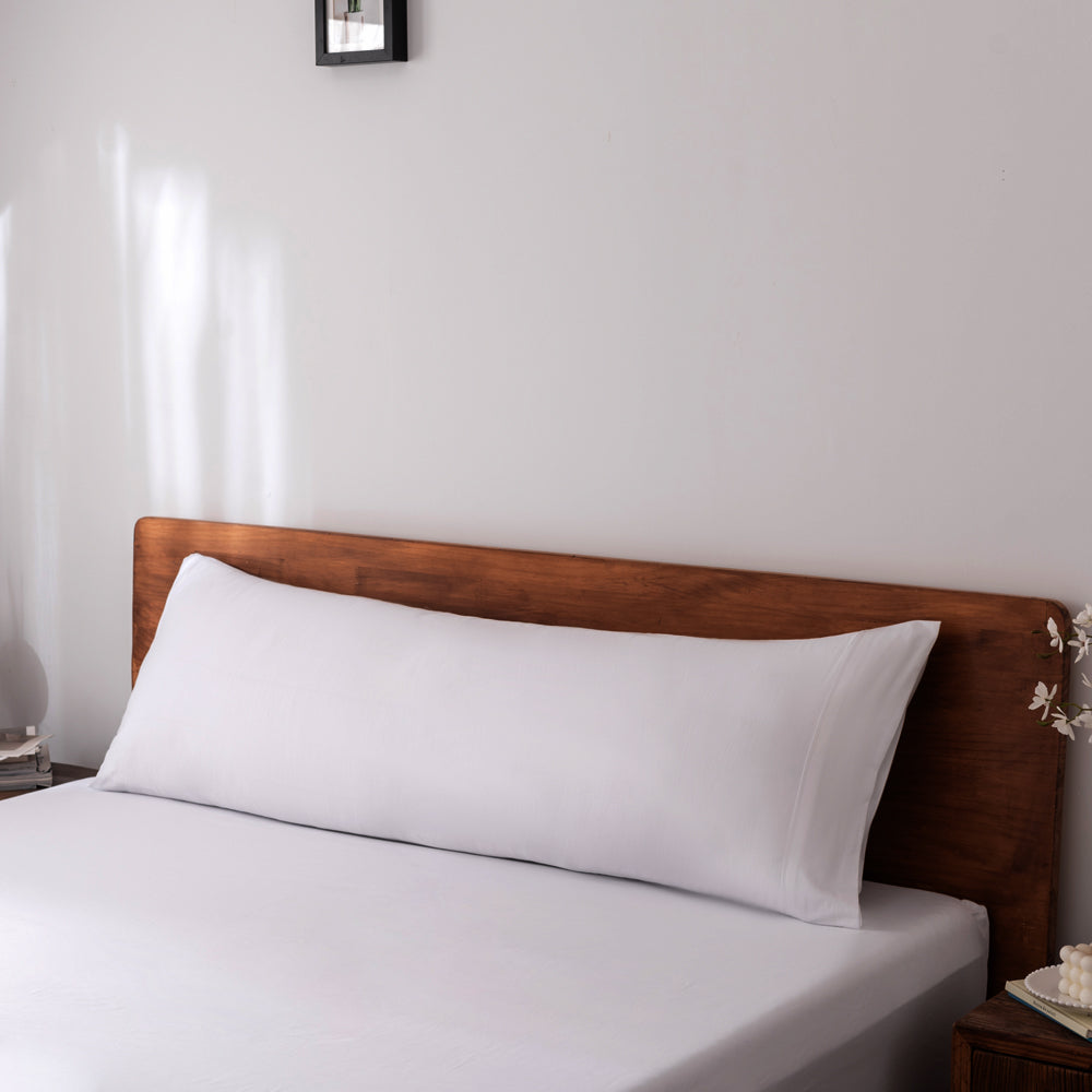 White 400TC Casey Cotton Luxury Body Pillowcase