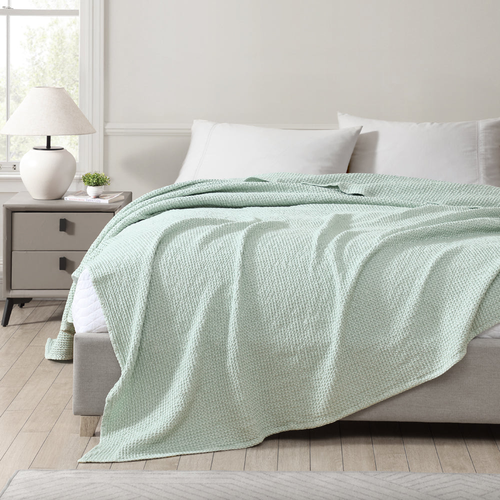 Urban Surf Waffle Style Blanket for Queen or King Size Bed - Private Collection