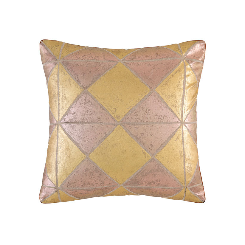 Simmi Luxury Gold Decorative Square Filled Cushion for Room Aesthetic Upgrade