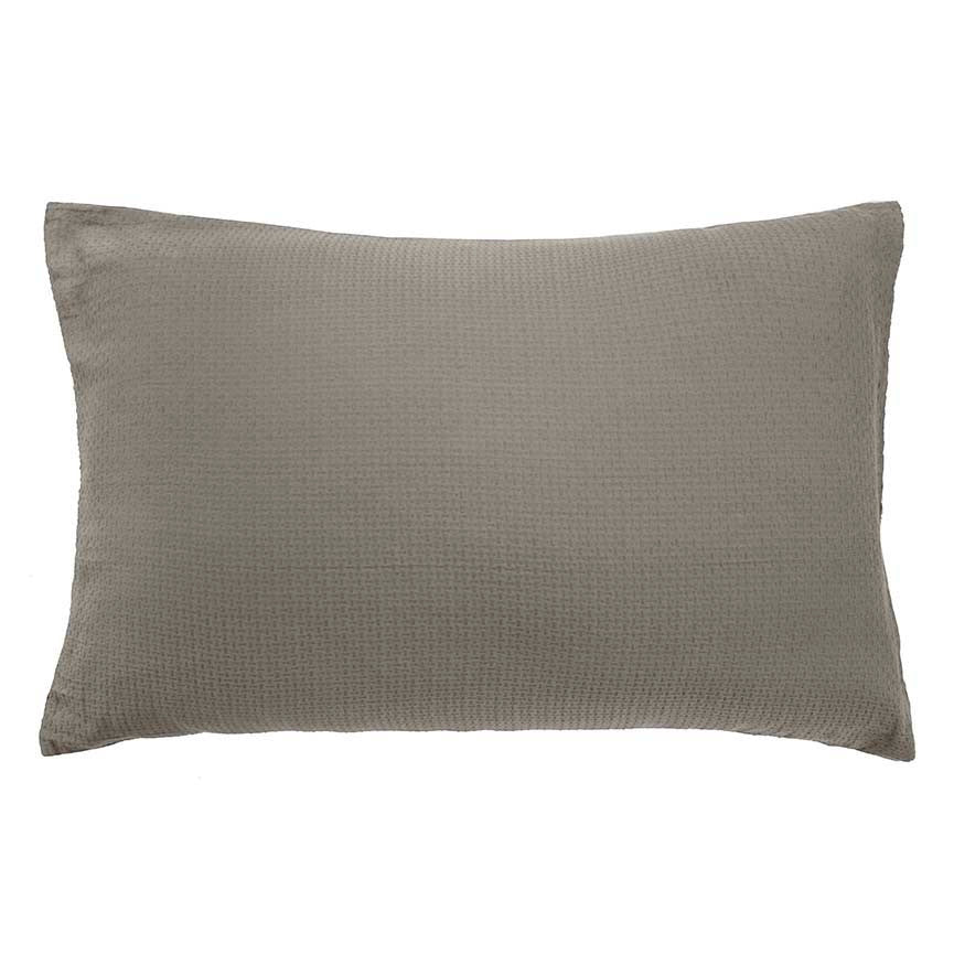 Double Bed Boyd Quilt Cover Set in Warm Mid-Grey