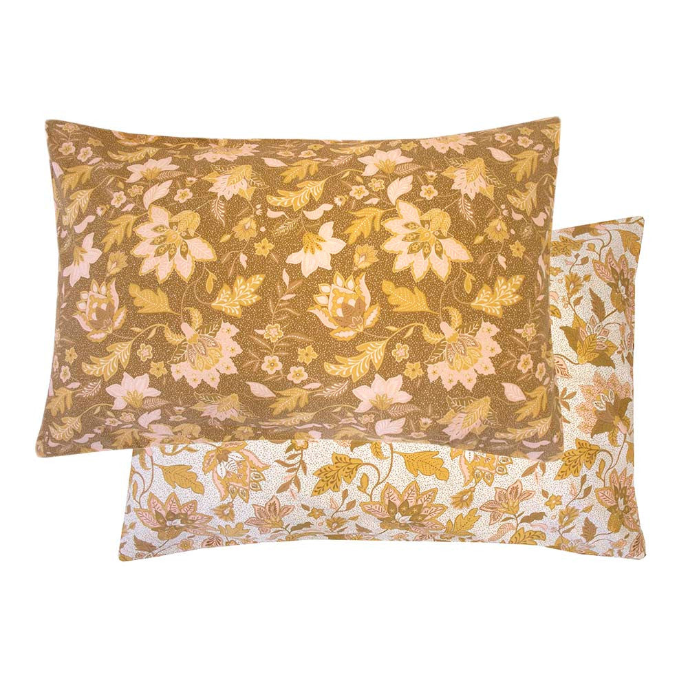 Double Bed Enzyme-Washed Cotton Melati Quilt Cover Set