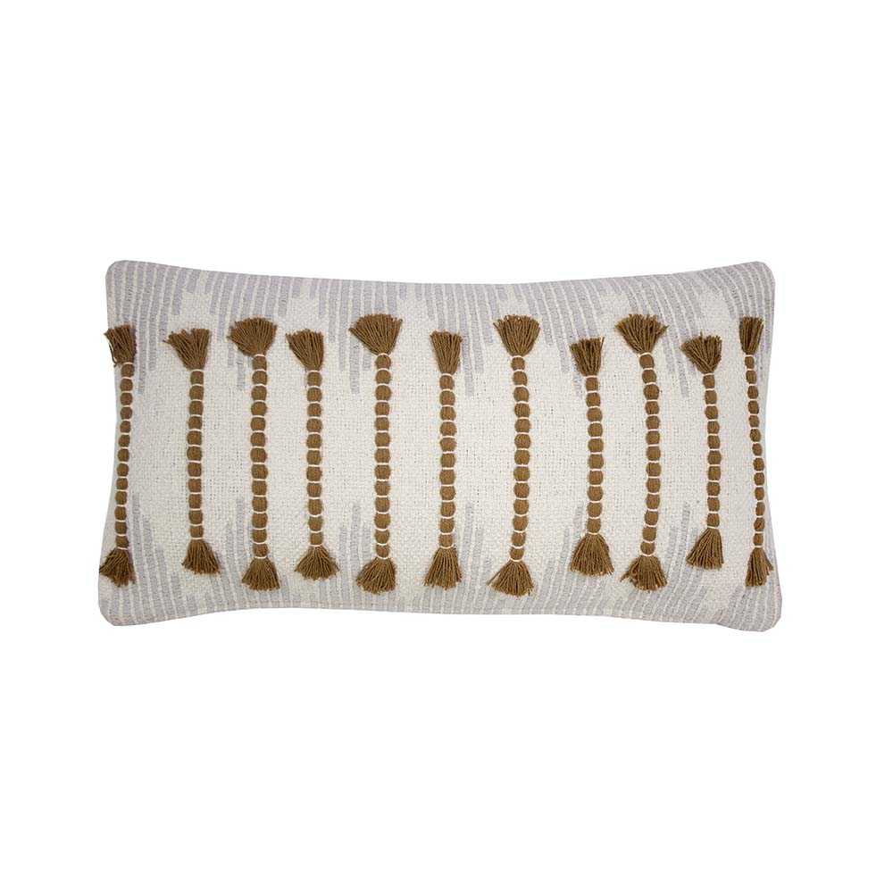 Bambury Long Filled Eradu Spice Cotton Rectangle Cushion