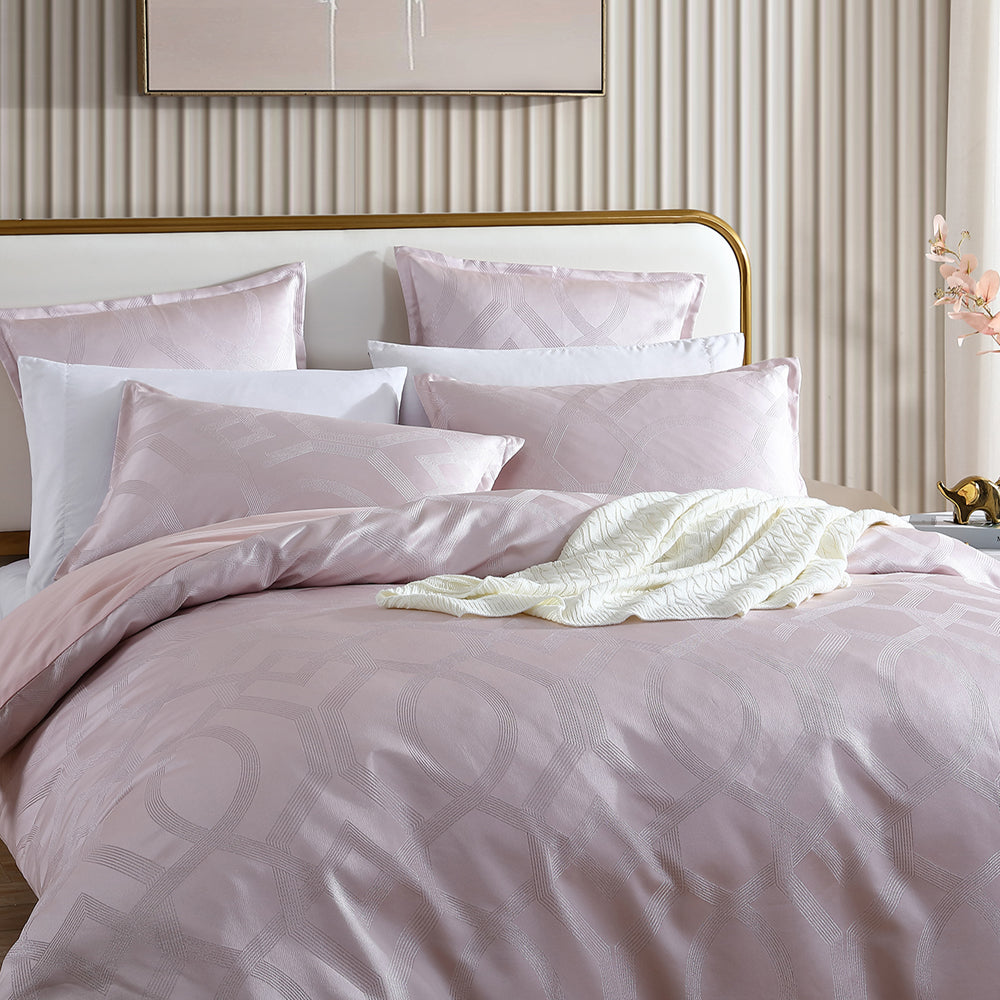 Gorgeous Seville Blush King - Sized Quilt Cover Set