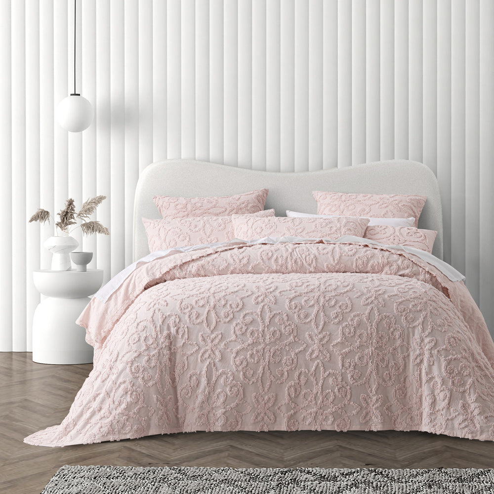 Single Bed Ella Blush Bedspread Set for Cozy Bed Decor