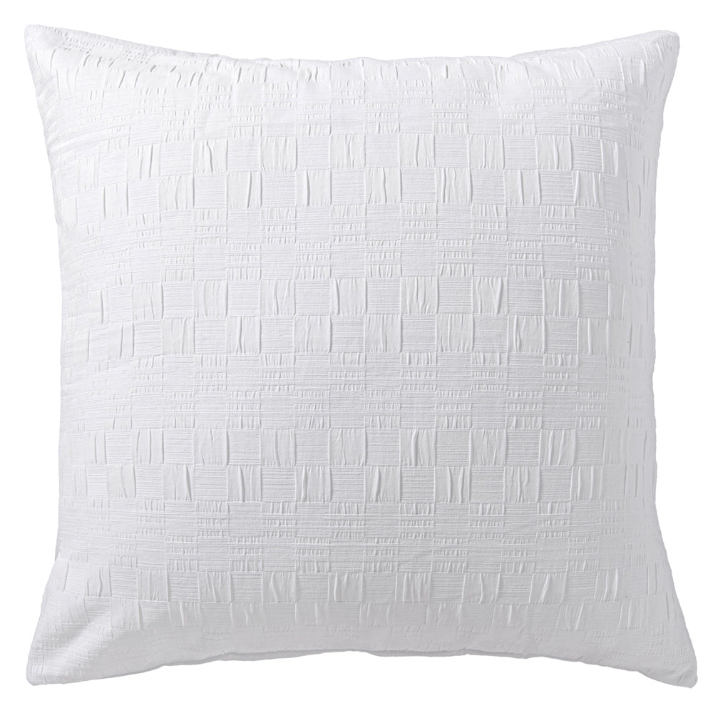 Cosmo White Luxury European-Style Pillowcase for Enhanced Bedding Decor