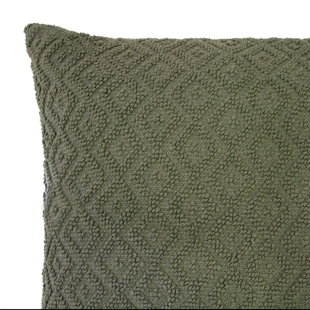 Bambury Sennet Olive Square Decorative Filled Couch and Bed Cushion
