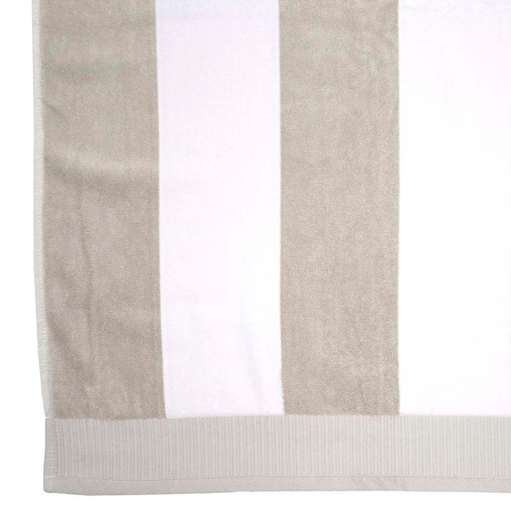 High - Quality Classic Striped Pebble Beach Luxury Towel for Beach and Pool Use