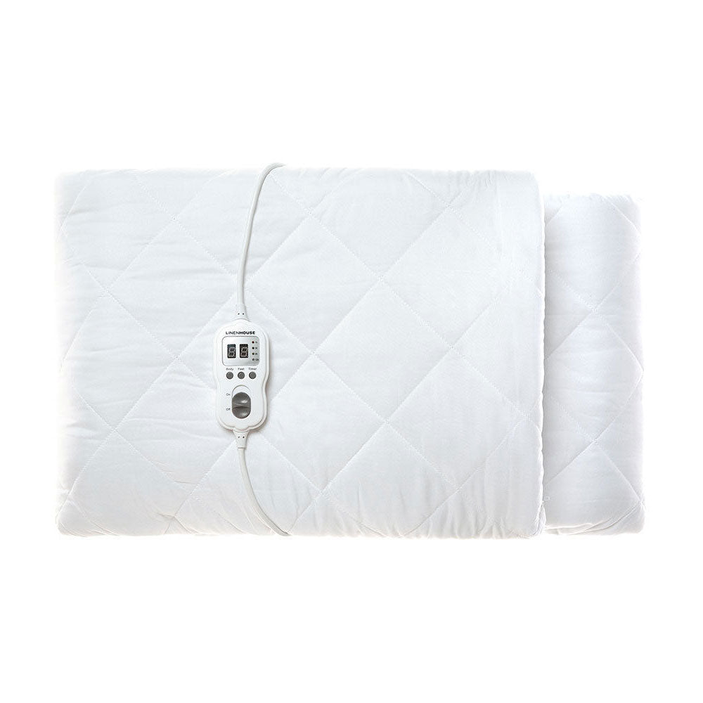 Queen-Size Multi-Zone Quilted Electric Blanket for Ultimate Warmth