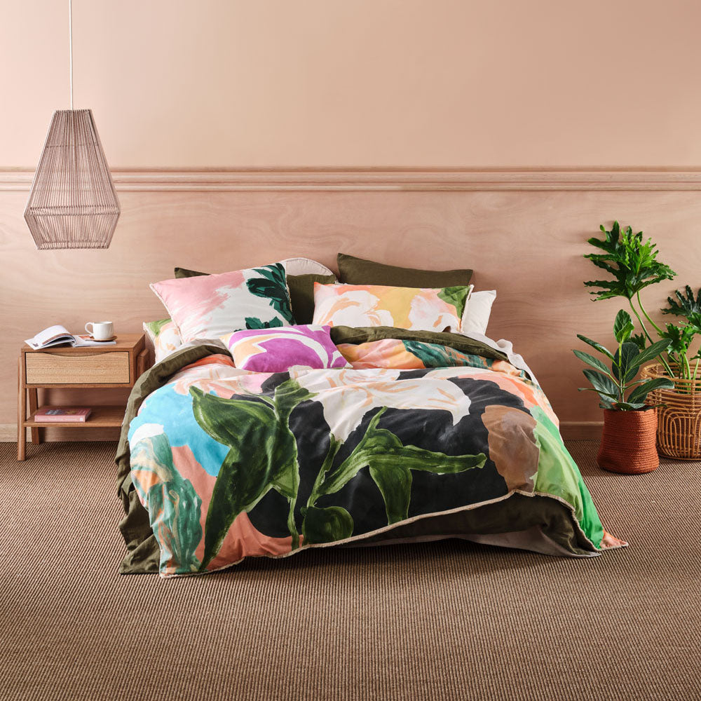 Sanchez Double Bed Multi - Pattern Quilt Cover Set