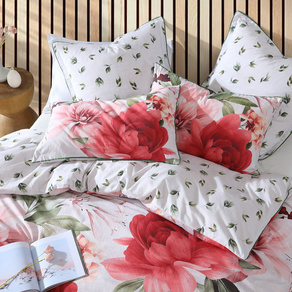 King-Sized Phoebe Rose Luxury Quilt Cover Set for Bed
