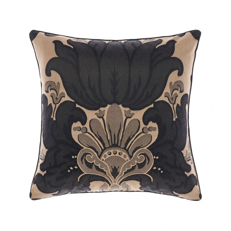 Grace by Linen House Dionisia Filled Luxury Black Square Decorative Cushion
