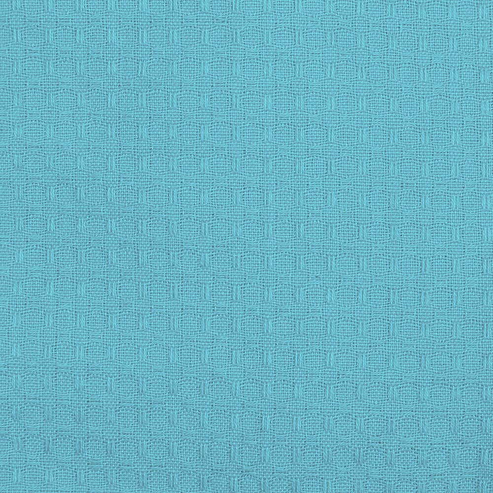 3-Pack London Waffle Tea Towels in Island Paradise Blue