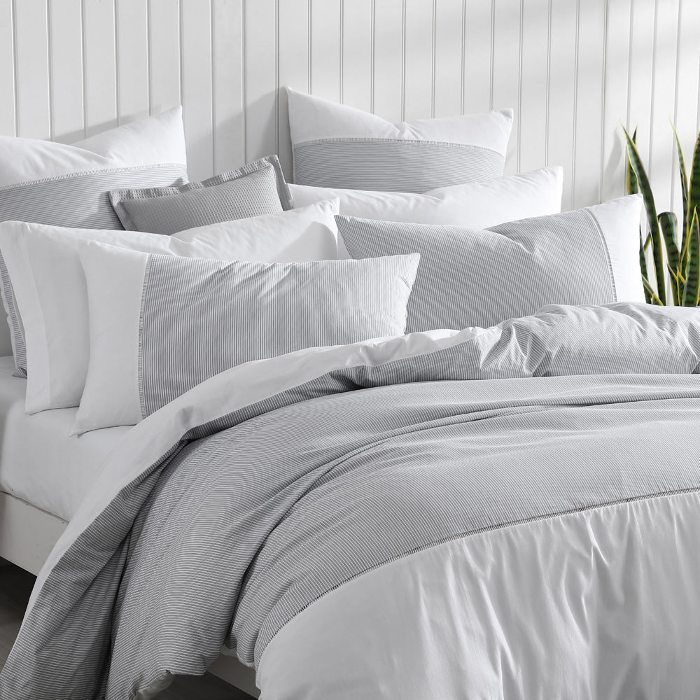 Radley Single Bed Charcoal Quilt Cover Set for Bedroom Decor