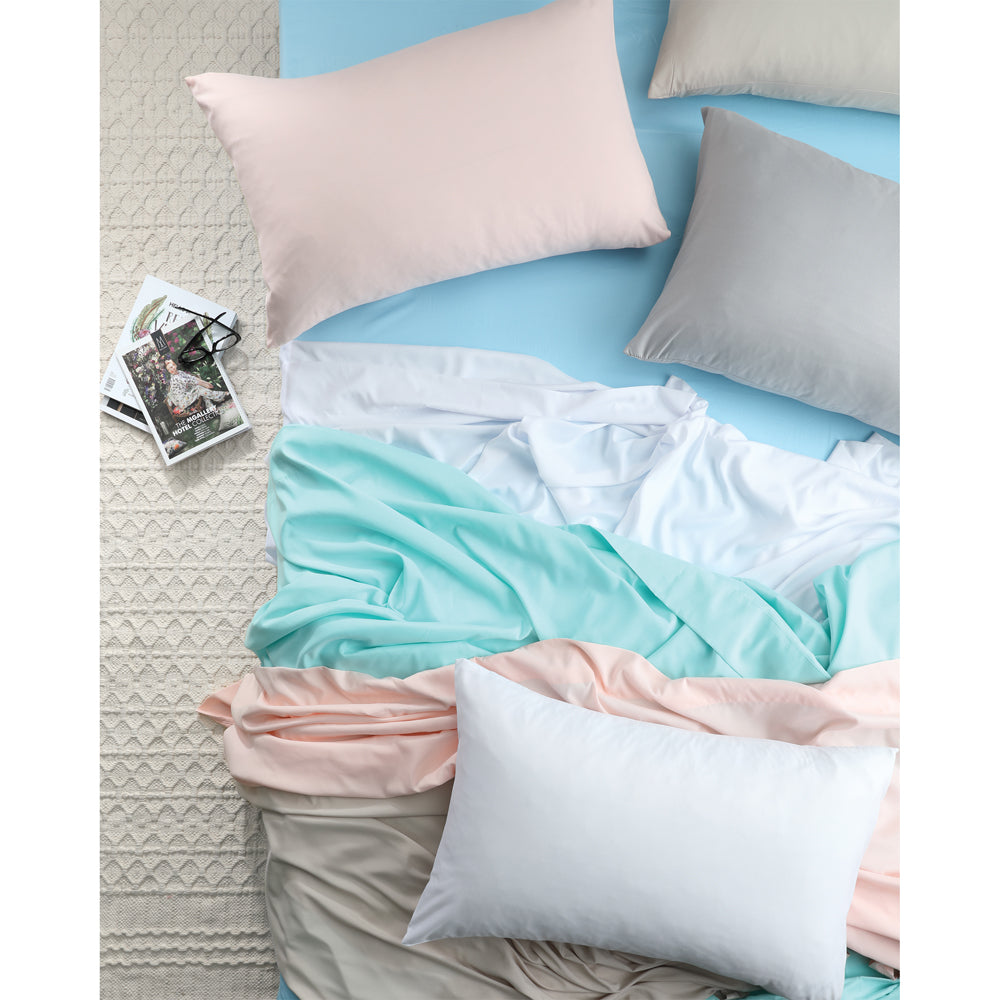 Charcoal Vintage Washed Microfibre Sheet Set for Queen - Sized Bed