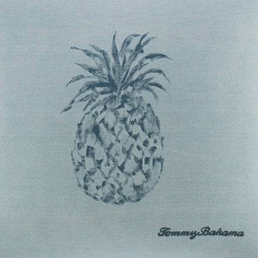 Tommy Bahama Raw Coast Pineapple Decorative Blue Square Filled Cushion for Bedding