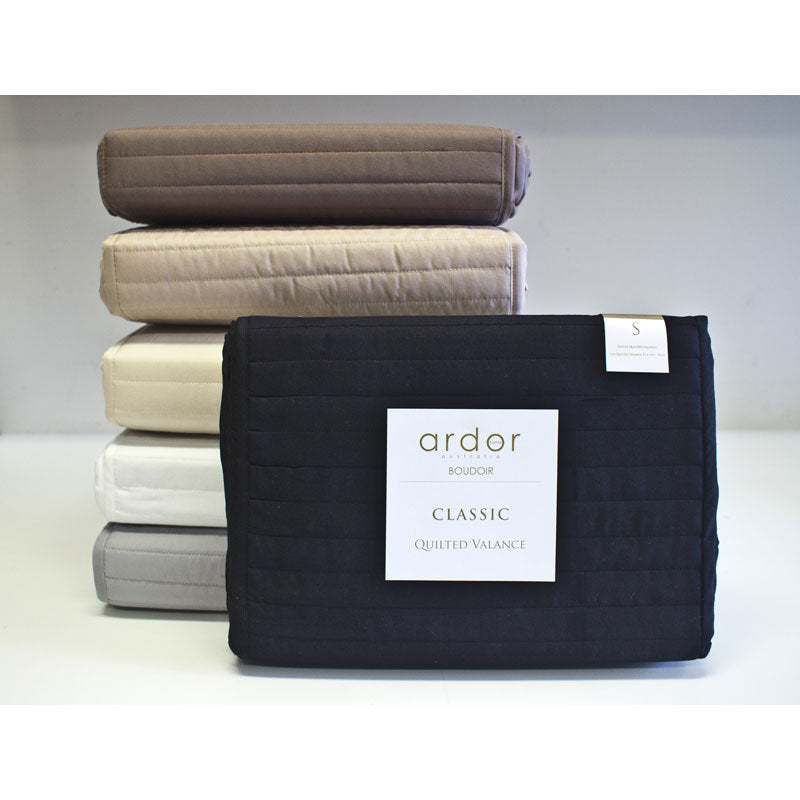 Single Bed White Quilted Valance for a Luxurious Bedroom