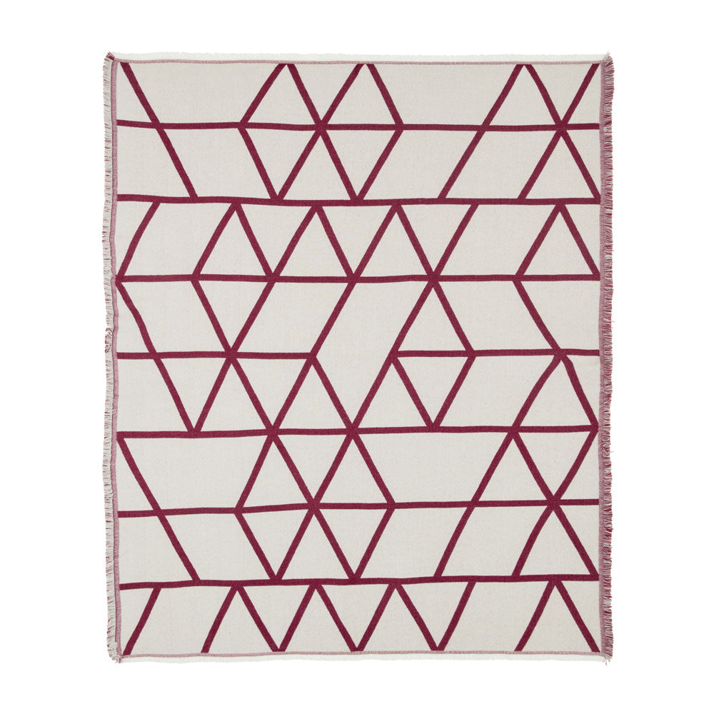 Exquisite KAS Room Jack Wine Two - Tone Contrast Throw