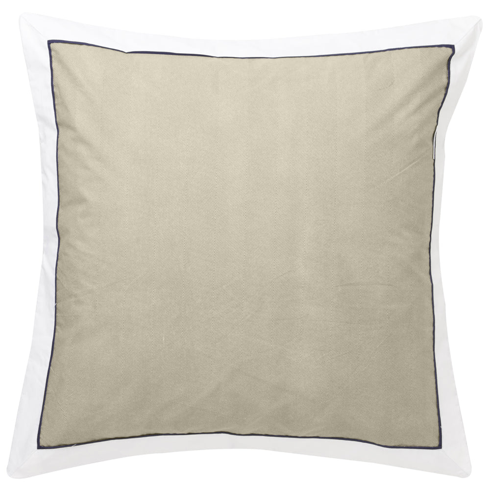 European Pillowcase in Essex Olive with Stylish Design