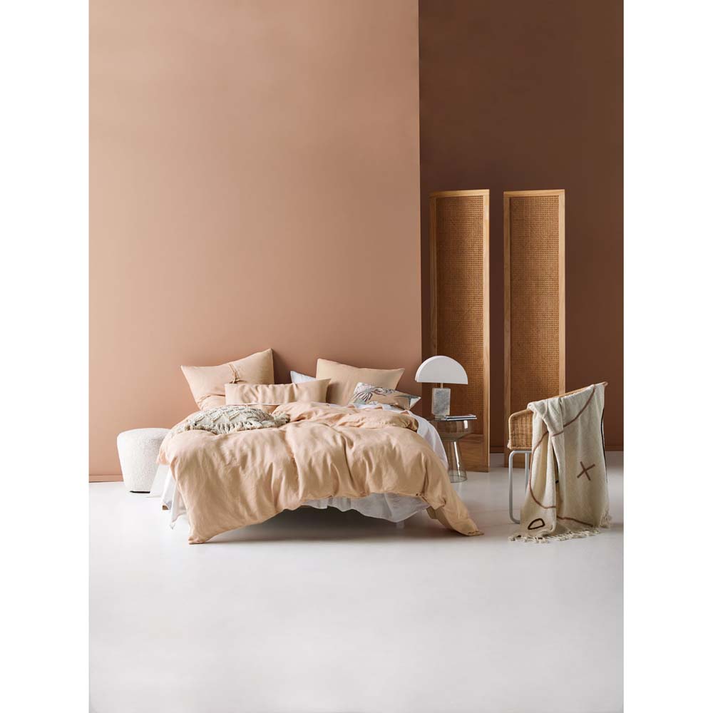 Linen House Nimes Nude Super King Size Vintage-style Quilt Cover Set
