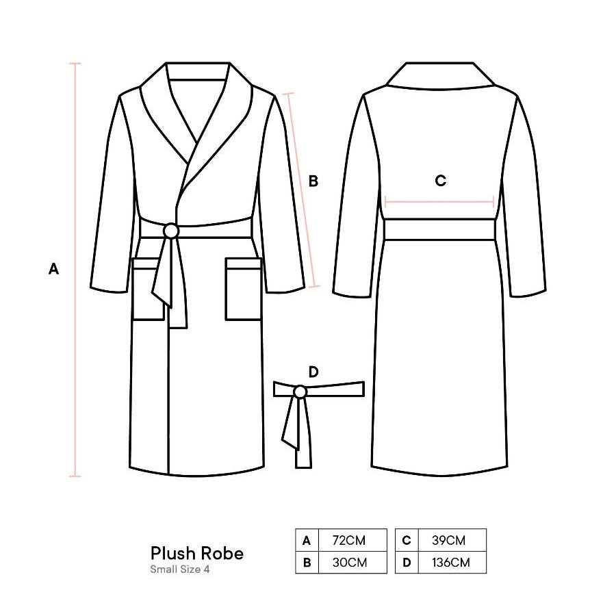 Charcoal-colored Plush Bathrobe for Kids in Small Size 4