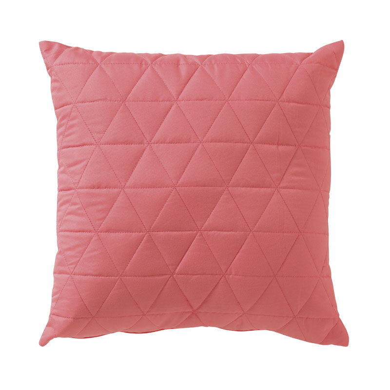 Luxurious Soft Textured Melon Square Filled Cushion with Vivid Coordinates