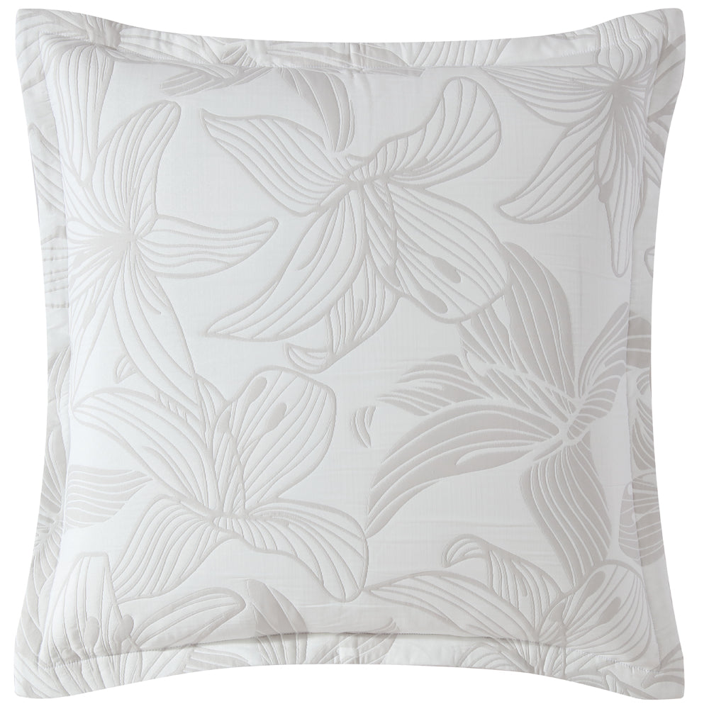 Grace Dove European-style Pillowcase with Stylish Hibiscus Flower Design