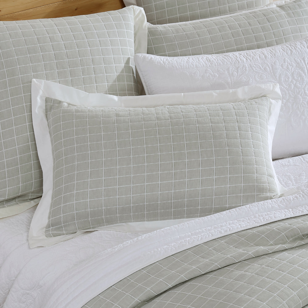 Kingston Moss Super King Size Quilt Cover Set with a Masculine Charm
